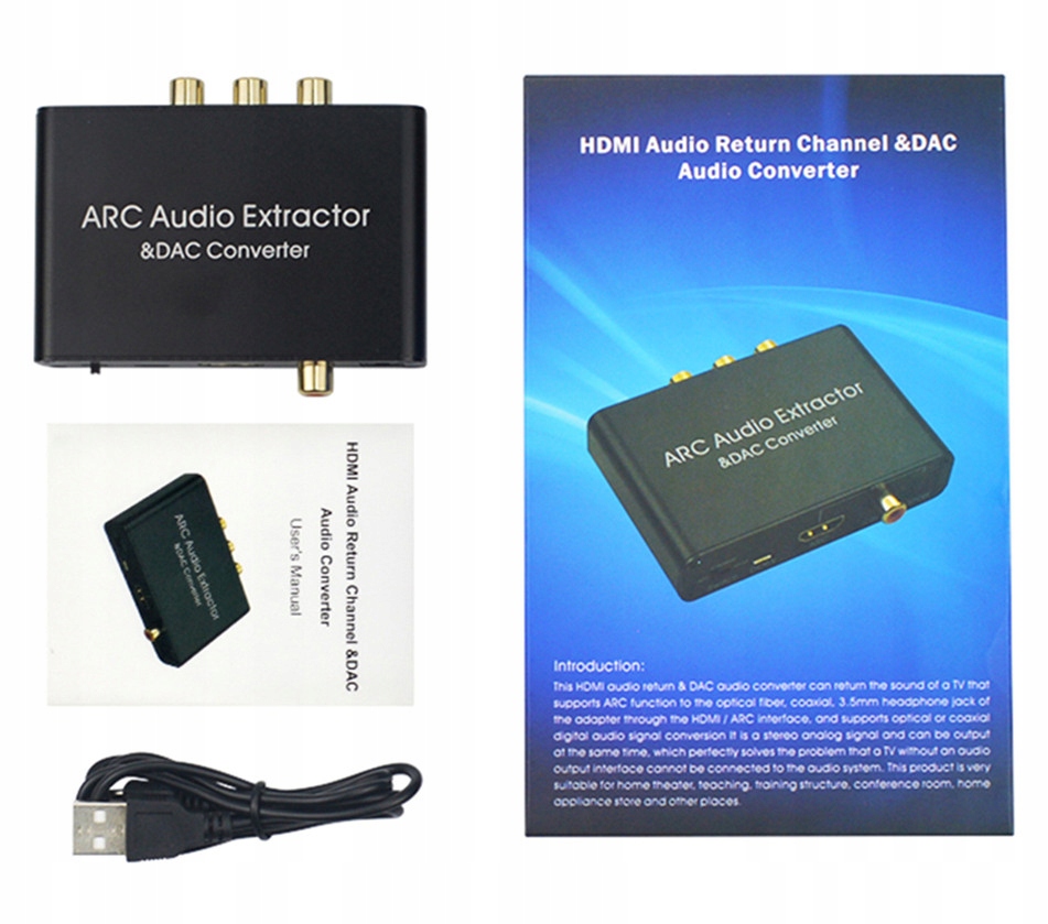 Adapter Audio ARC HDMI 192KHz Kod producenta 3783