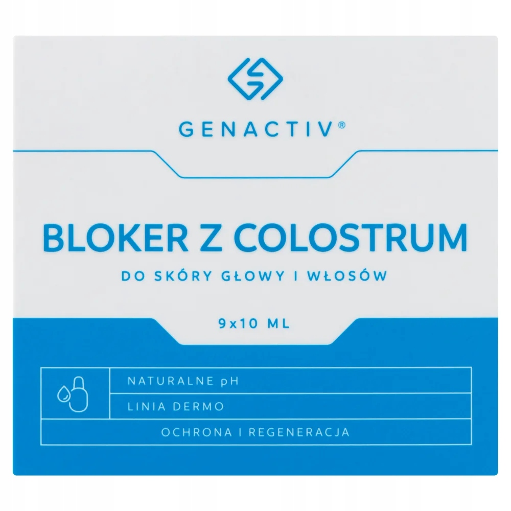 Genactiv Colosregen bloker, płyn do skóry głowy i włosów 9x10 ml