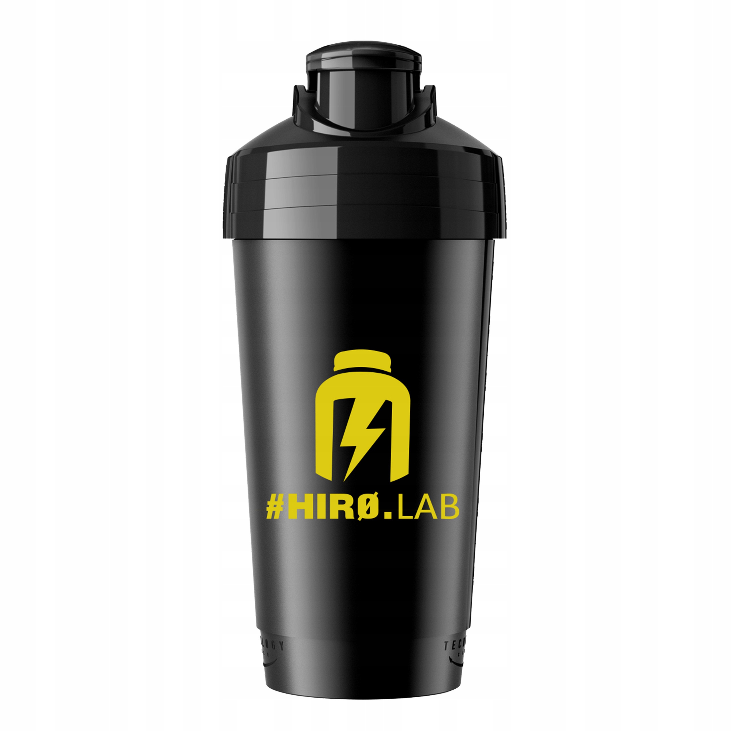 Shaker Hiro.lab Classic 700ml Bidon Szczelny Czarny Bpa Free Odżywki