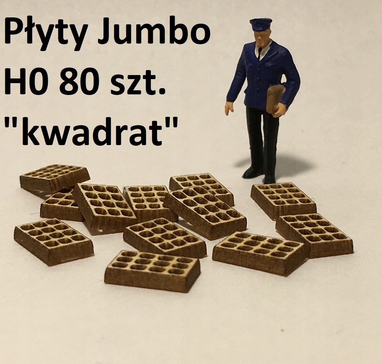 

Płyty Jumbo H0 80 szt. kwadrat