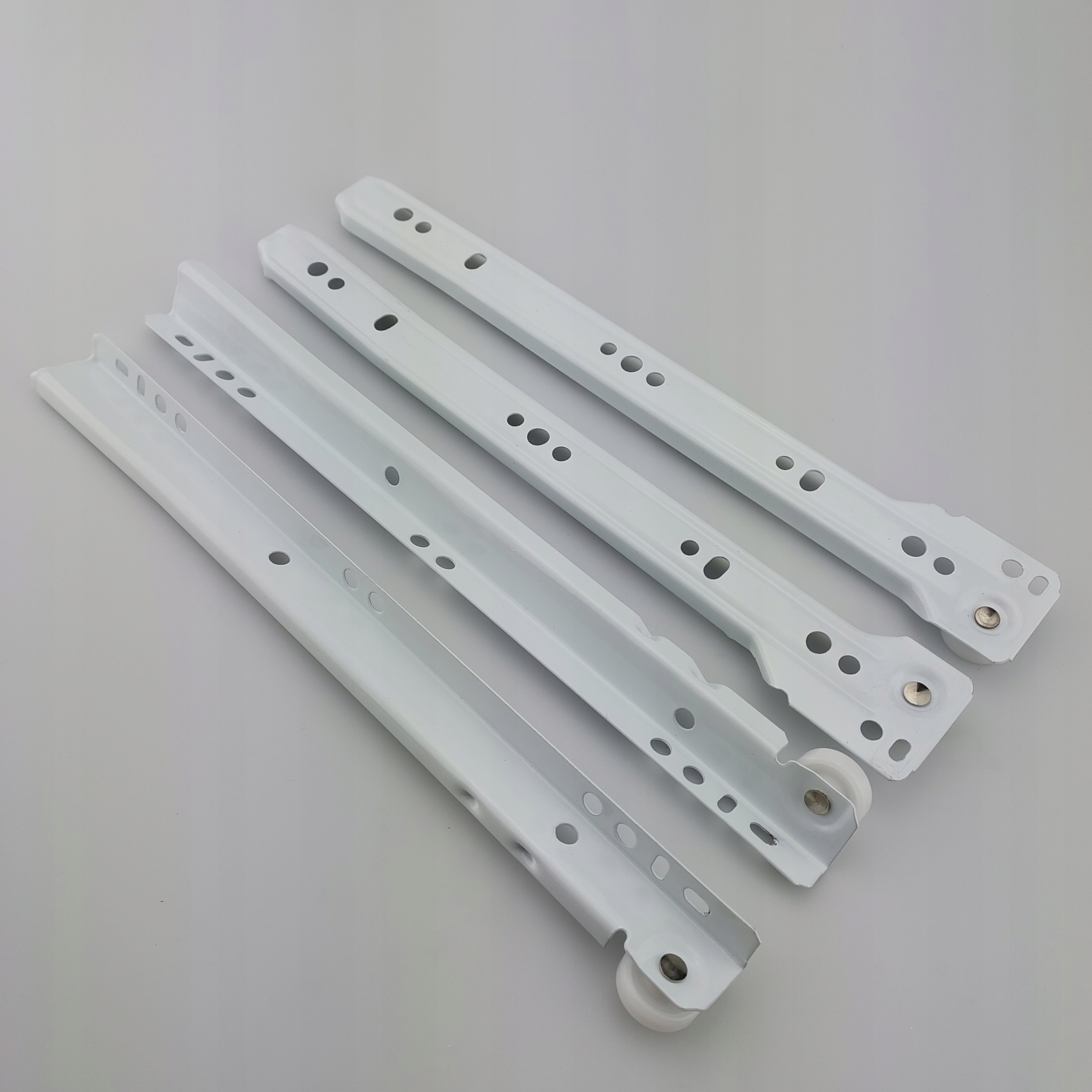 2x PROWADNICA ROLKOWA PROWADNICA MEBLOWA DO SZUFLAD DO MEBLI L-450mm Wysokość 20 mm