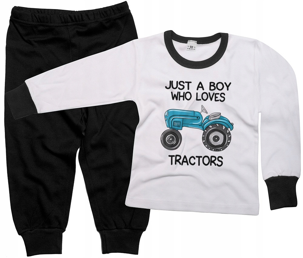 

Piżama dziecięca Chłopak który kocha traktory 98