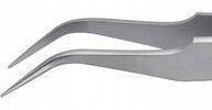 Pinzeta je přesná, srpnovými koncovkami