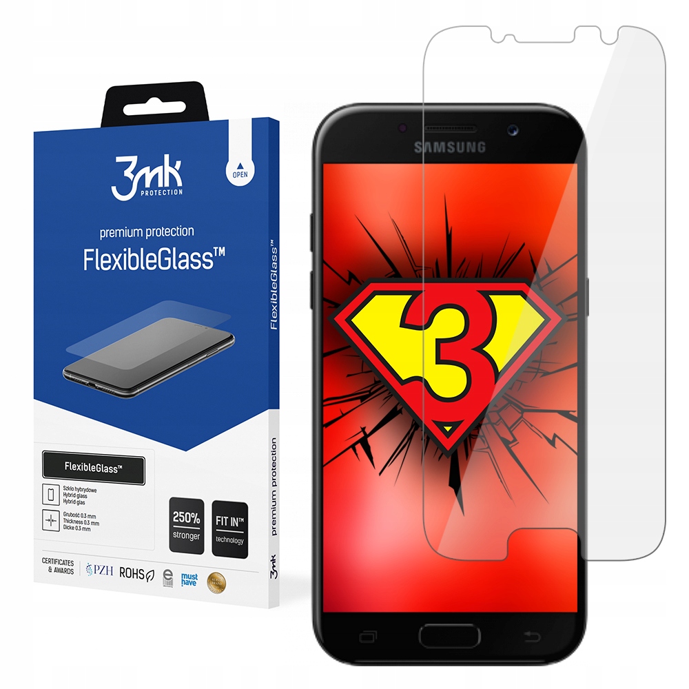 

Do Samsung Galaxy A5 2017 Szkło 3mk FlexibleGlass