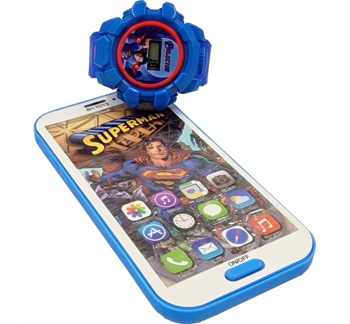 ZEGAREK SUPERMAN ZESTAW TELEFON SMARTFON PROJEKTOR Model ,,