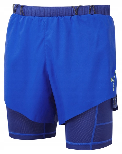 Spodenki Sportowe do Biegania Ronhill Tech Race Twin Short Męskie XL Nieb.