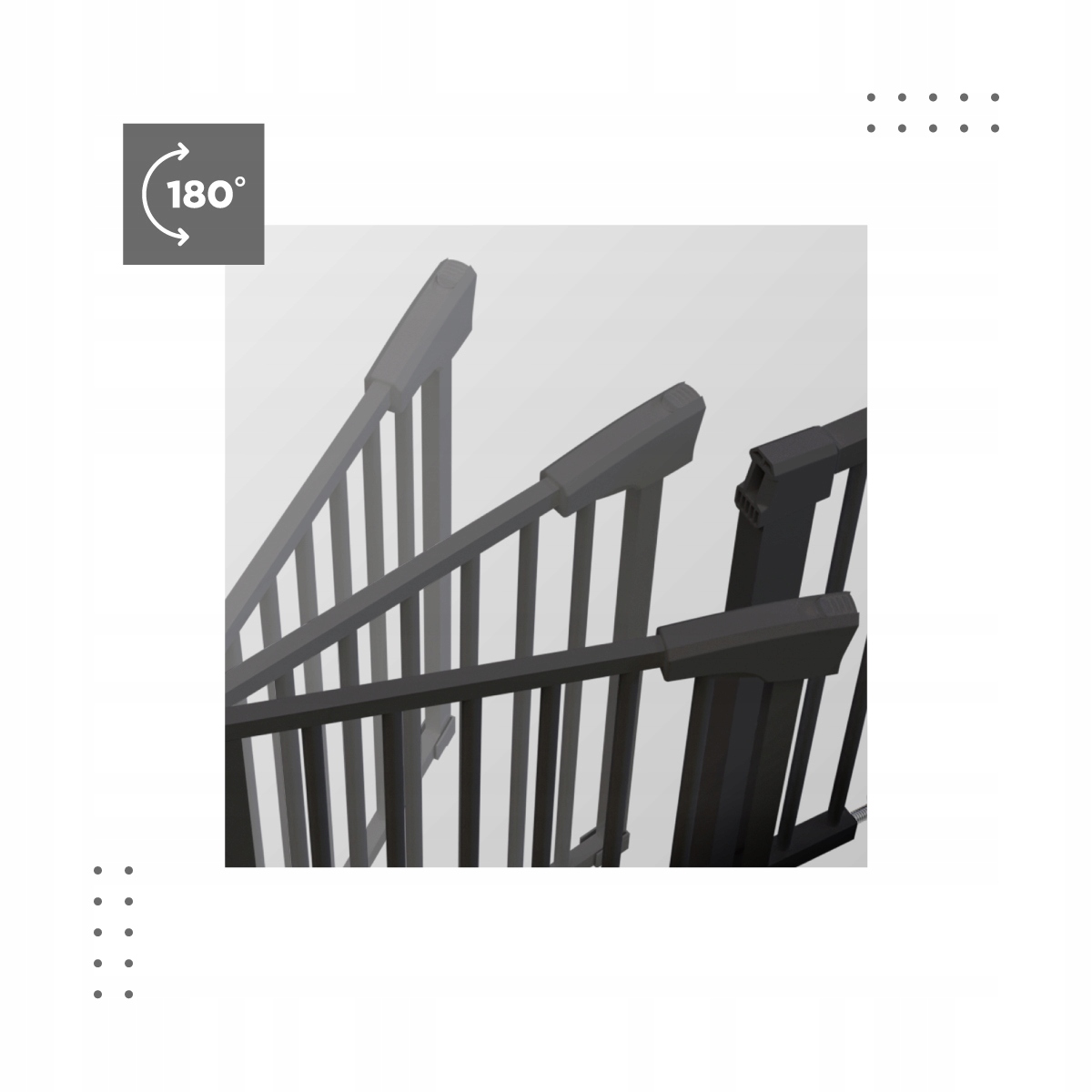 BARIERKA ROZPOROWA NA SCHODY DRZWI OCHRONA Mark Adler ROZSZERZENIA CZARNA Przeznaczenie drzwi schody