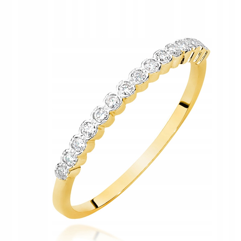 

Pierścionek Złoty Z Brylantami 0,07ct