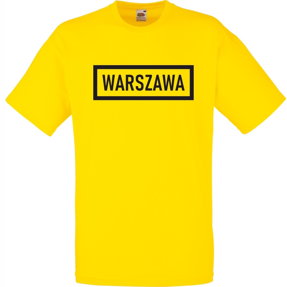 

Koszulka Warszawa stolica Polska S żółta jaskrawa
