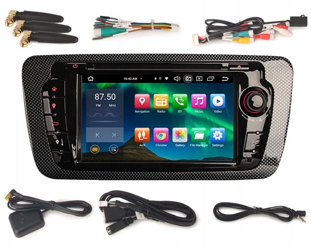 Radio 2DIN Navigace Android Seat Ibiza 4 IV 4/64 Gb Dsp Carplay Lte