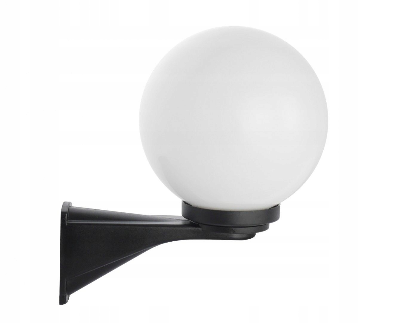 Lehké venkovní nástěnné svítidlo na jednoduchém rameni na stěnu domu panelového domu Kule