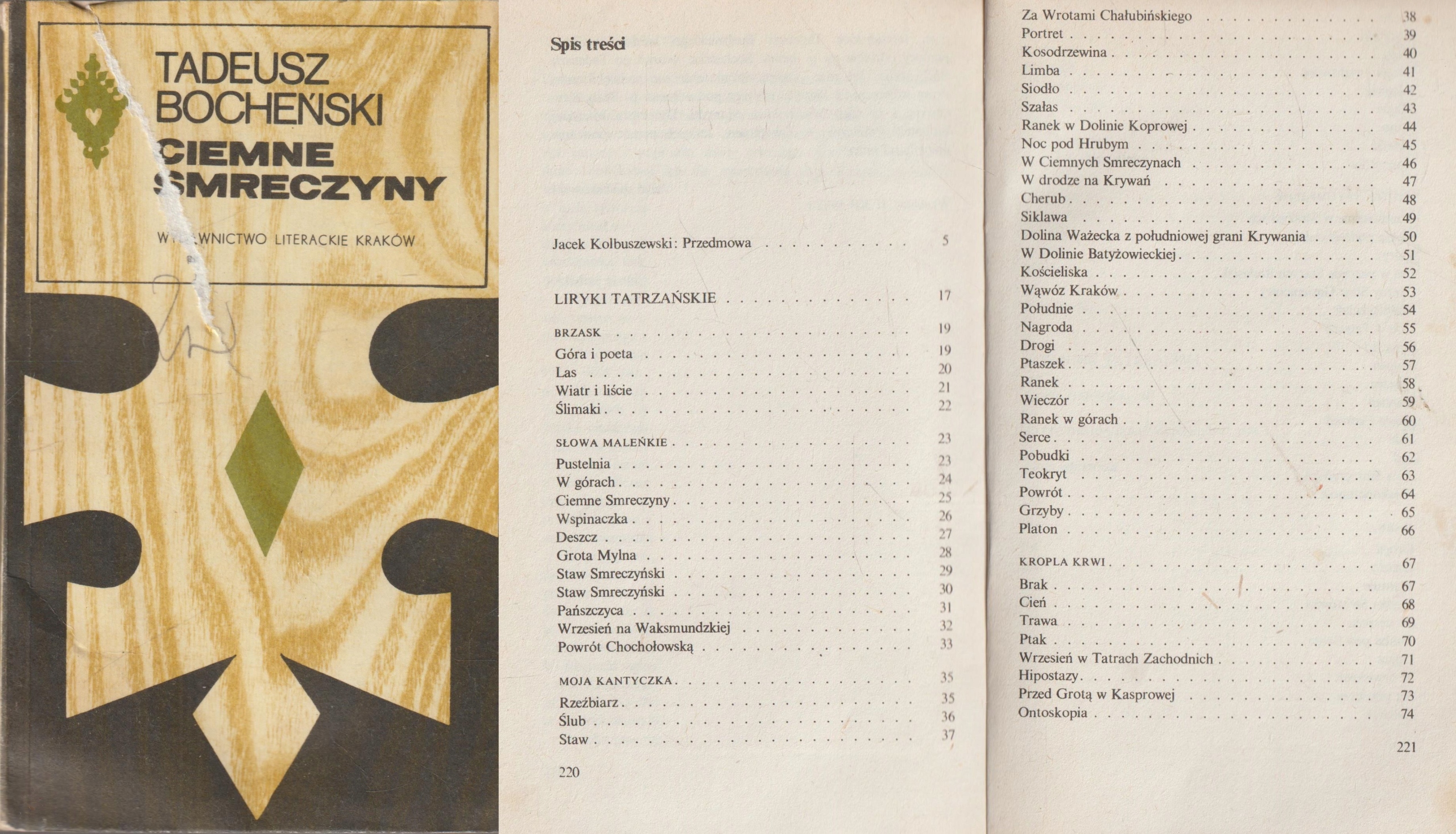 CIEMNE SMRECZYNY Tadeusz Bocheński