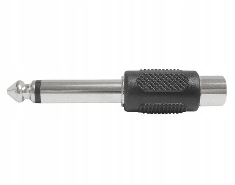 Przejściówka jack 6,3mm mono cinch Rca