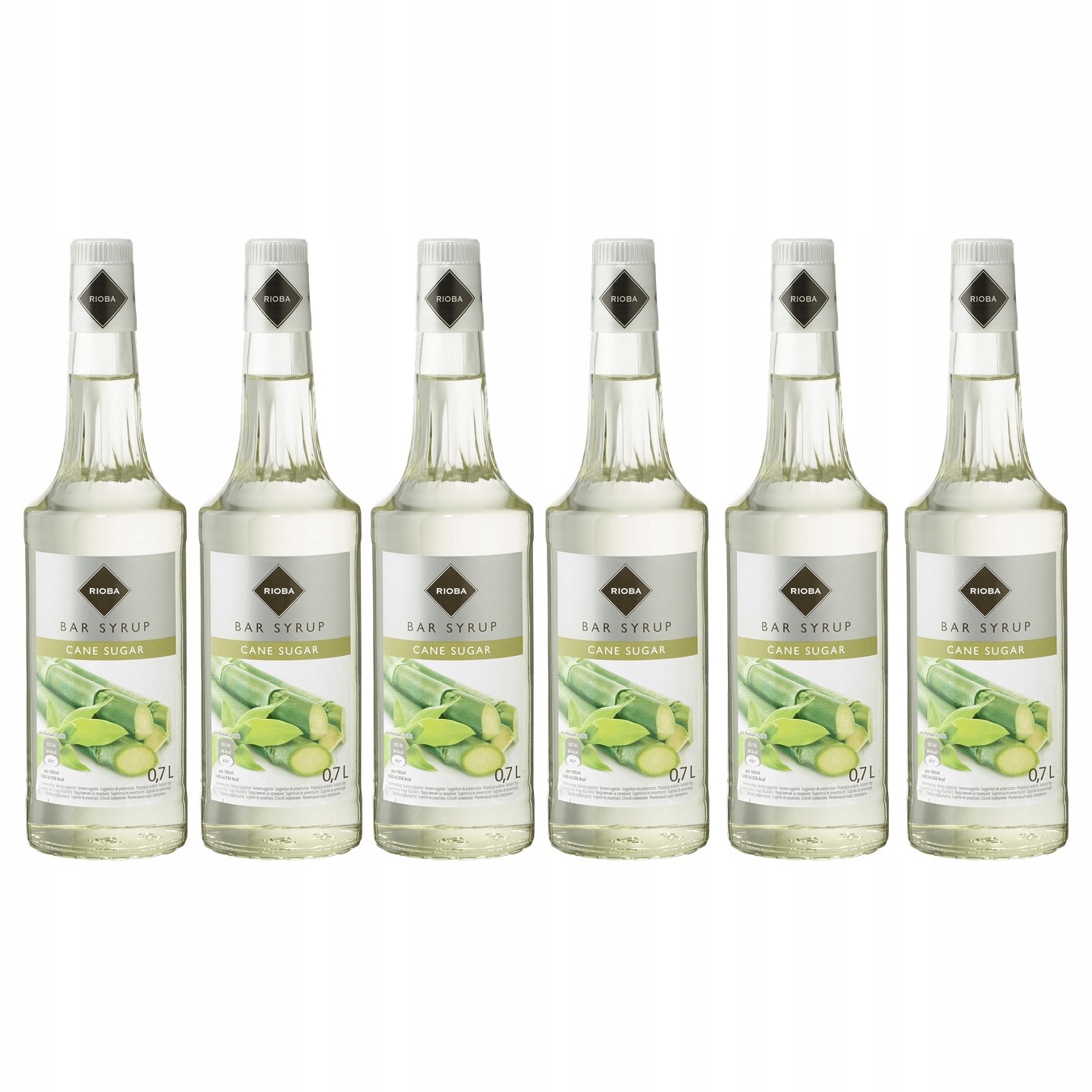 Levně 6 x barmanský sirup Rioba Cukrový drink 0,7 l