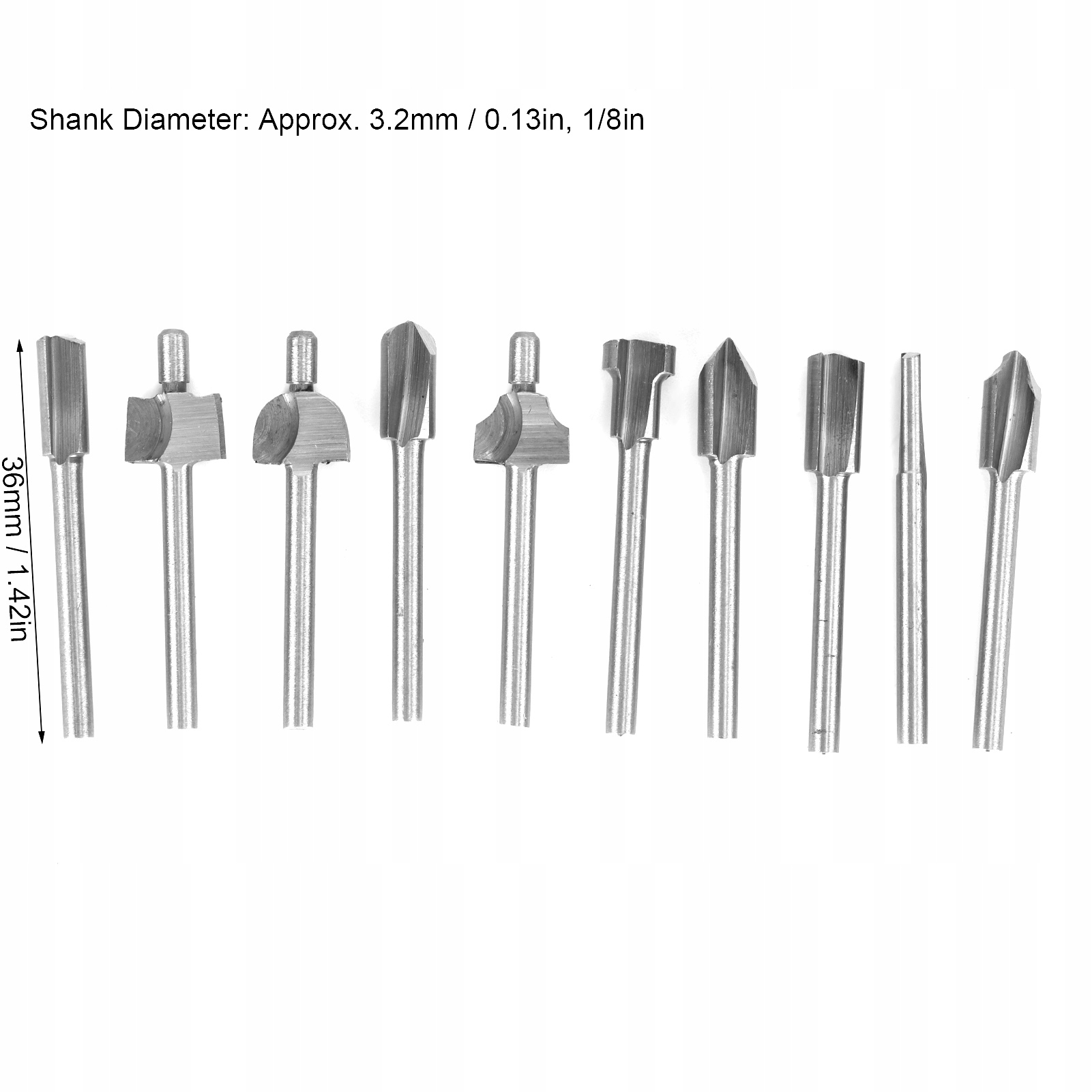 FREZY DIAMENTOWE MINI SZLIFIERKA 10SZT Rodzaj frezu inny