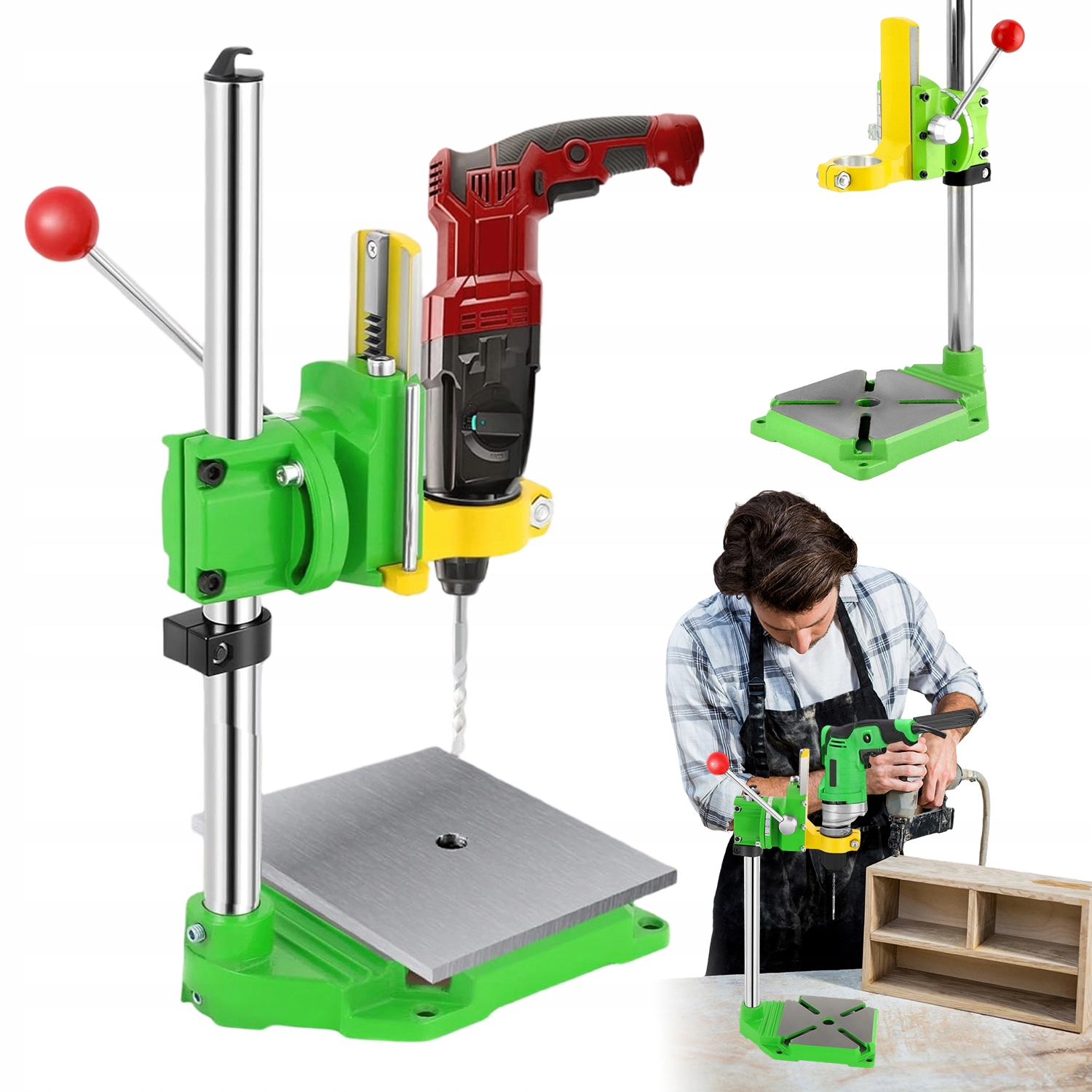 Stolní Vrtací Stojan S Regulací 90 Stupňů A Hloubkou 60 MM