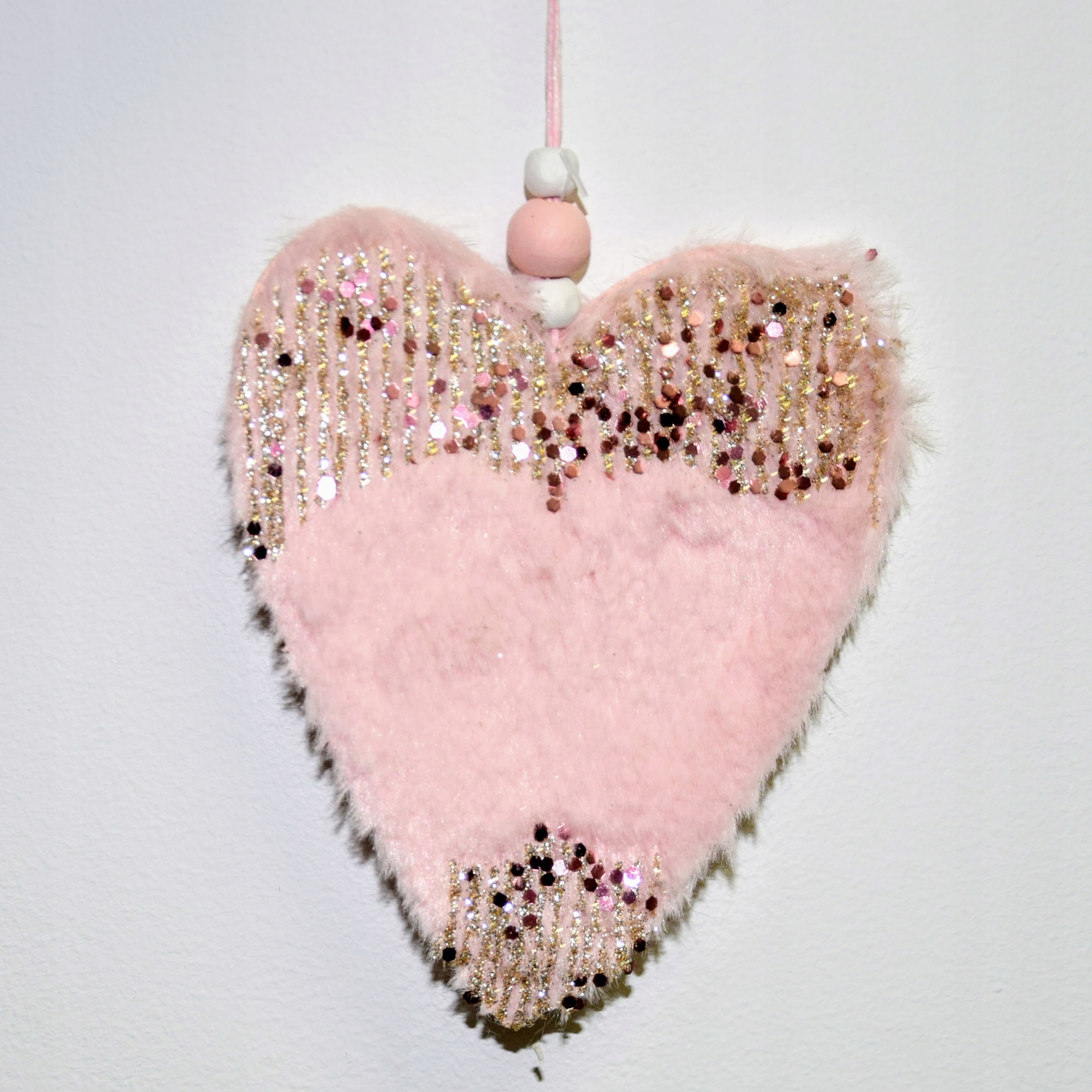 OZDOBA CHOINKOWA RÓŻOWE SERCE 23CM PREZENT OZDOBA Marka Dakls