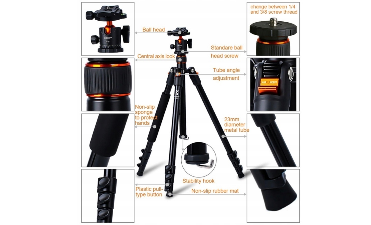 Tripod/Statyw K&F Concept SA234 160cm Model SA234