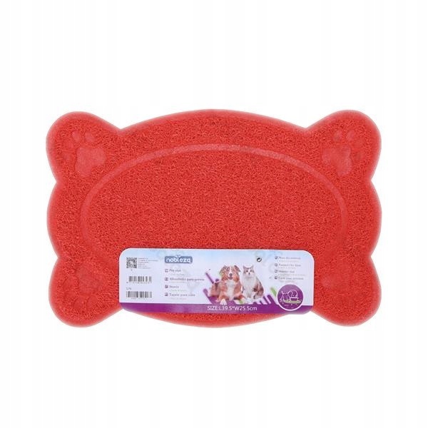 

Mata Antypoślizgowa Kuweta Miska39,5x25,5czerwona