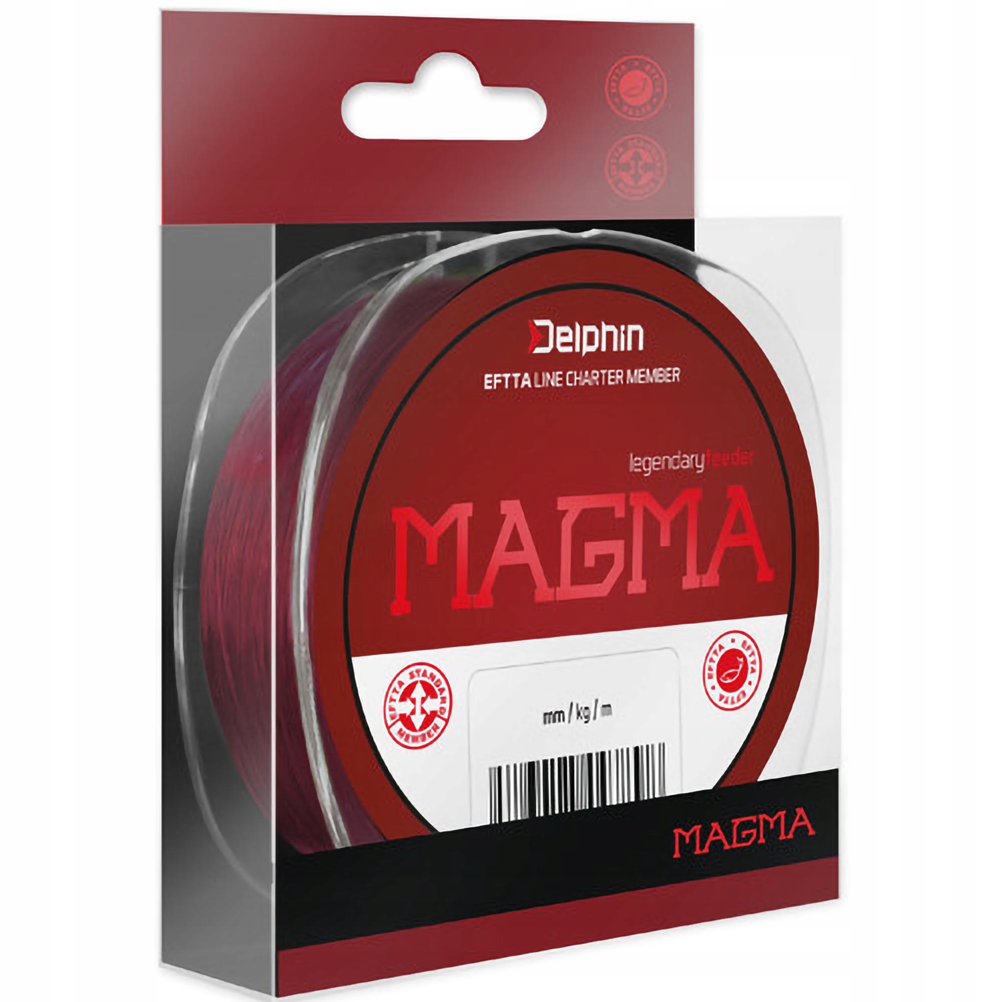 Żyłka Wędkarska Monofil Delphin Magma Bordowy 0,203mm 3,8kg 300m