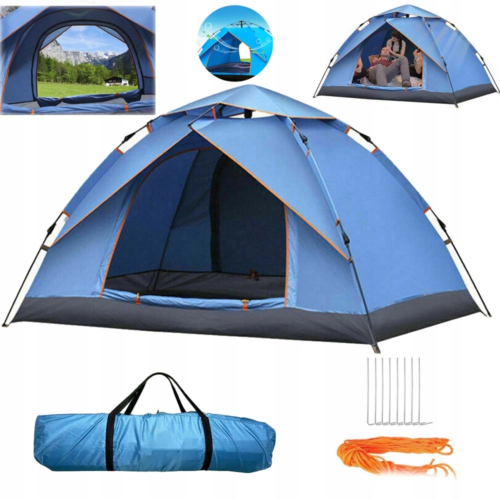 Stan Pro 3-4 Osoby, Větruodolný, Lehký 200*200*130 CM