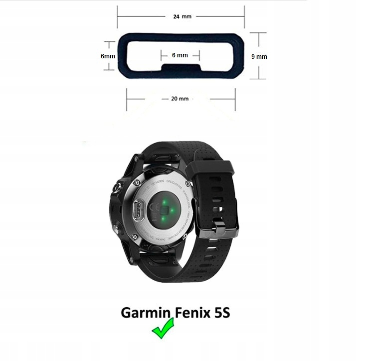 5 SZT SZLUFKA PASEK GARMIN SAMSUNG SMARTWATCH 20MM Stan opakowania oryginalne