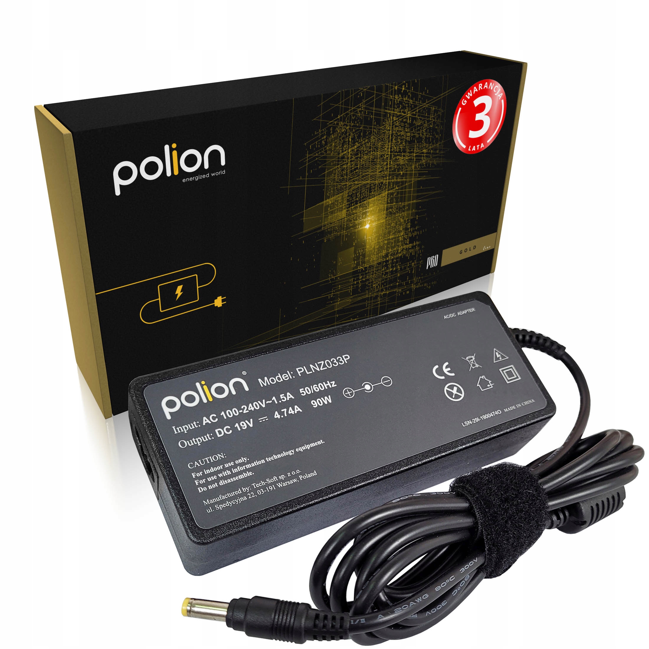 

Ładowarka 90W do Hp Pavilion 19V 4,74A 4,8x1,7mm