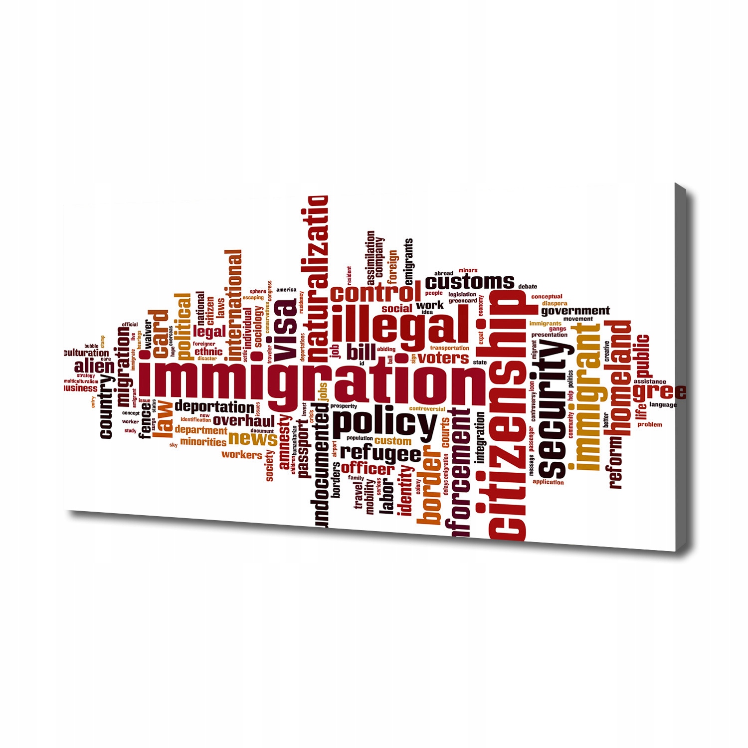 

Foto obraz canvas na ścianę Imigracja 140x70 cm