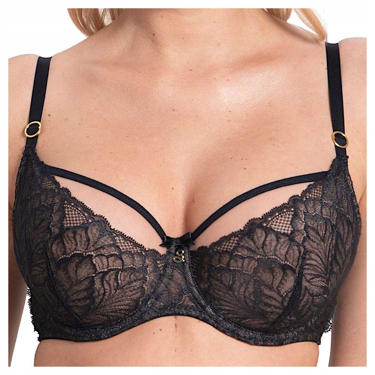 Samanta Měkká krajková podprsenka Amelia A123 černá 80D