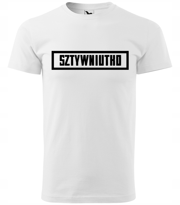 

Koszulka Biała T-shirt Sztywniutko rozmiar S-xxl