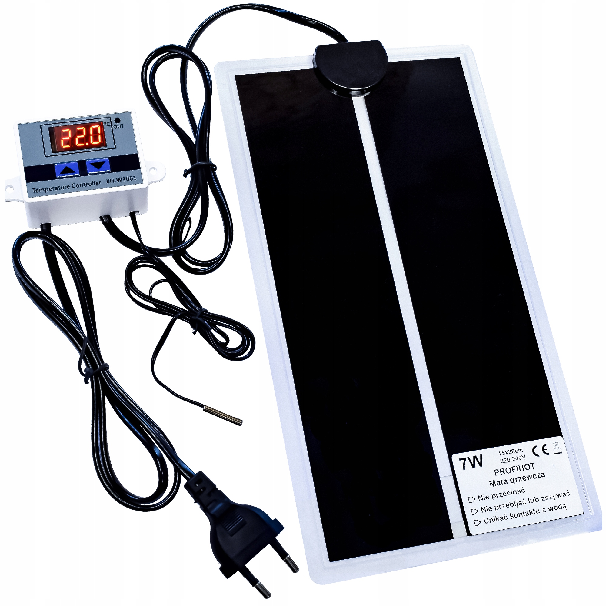 

Mata Grzewcza Z Termostatem Do Terrarium 15x28 7W
