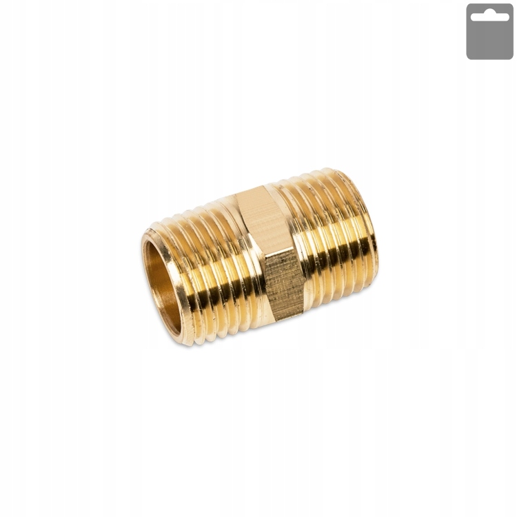 Nypel mosiężny 1/2" x 1/2" MAAN