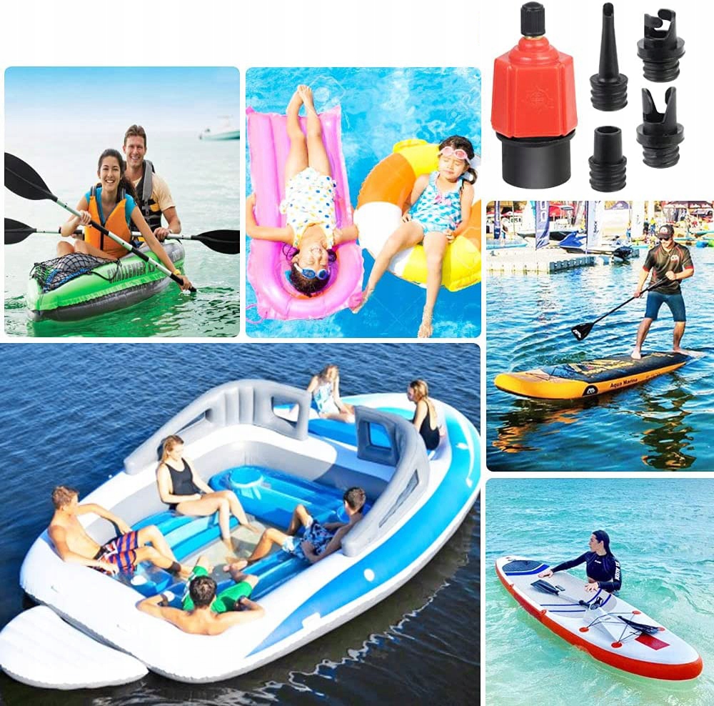 KOŃCÓWKA POMPKI DO POMPOWANIA PONTONU - NA ZAWÓR ADAPTER 5W1 Rodzaj wiosło