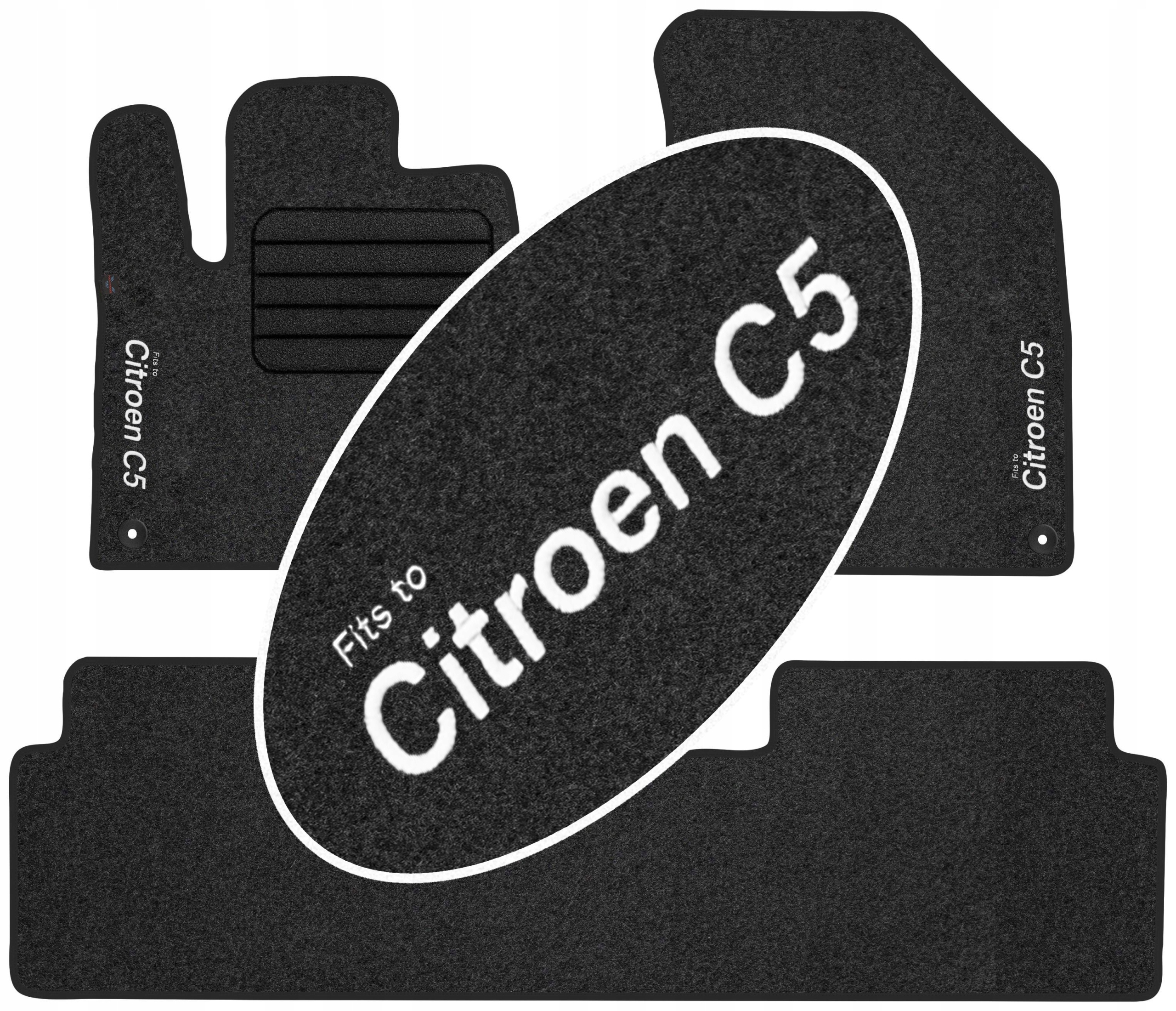 Citroen C5 II 2008-2017 килимки з вишивкою