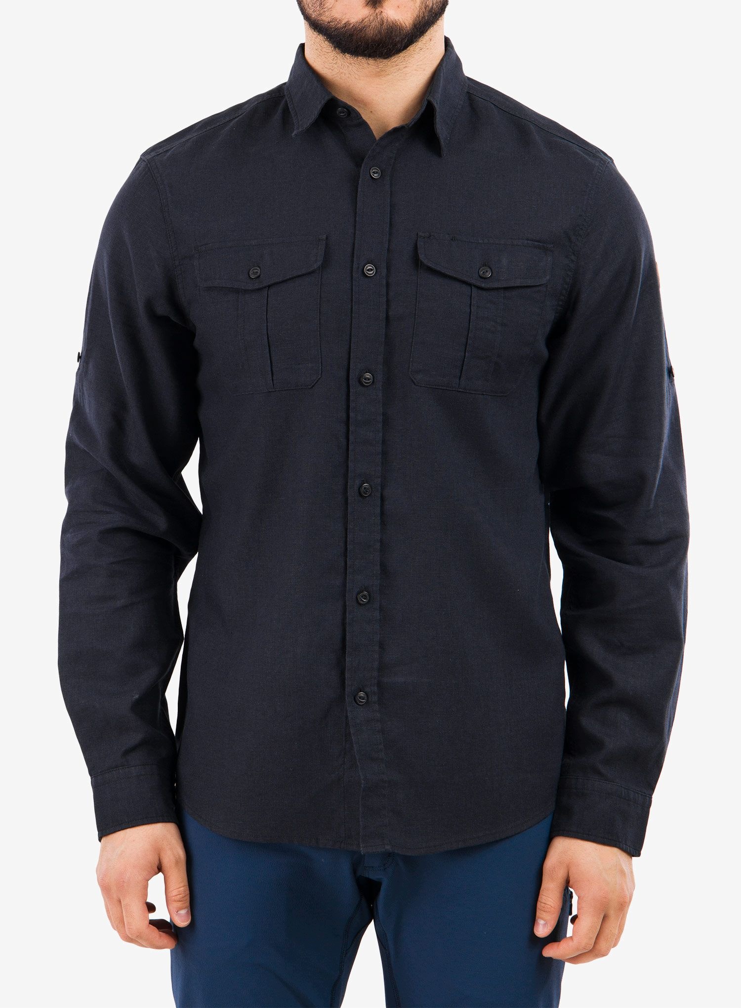 Koszula podróżnicza Fjallraven Ovik Travel Shirt Ls dark navy XXL