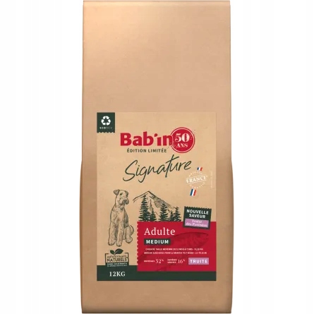 Bab'in krmivo Medium Adult suché krmivo pro pyrenejského pstruha 12 kg