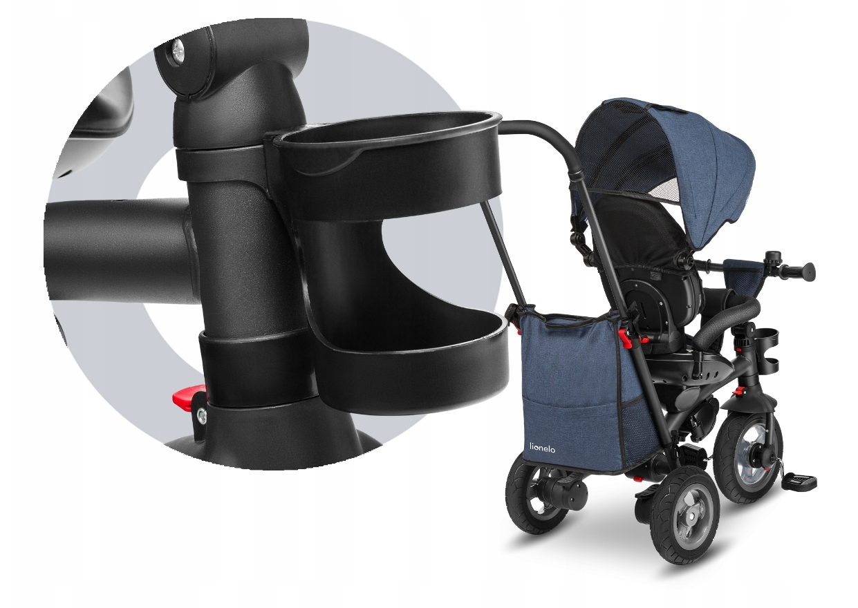 ROWEREK TRÓJKOŁOWY 2w1 LIONELO TRIS OBRACANY Hamulec Przód Tył