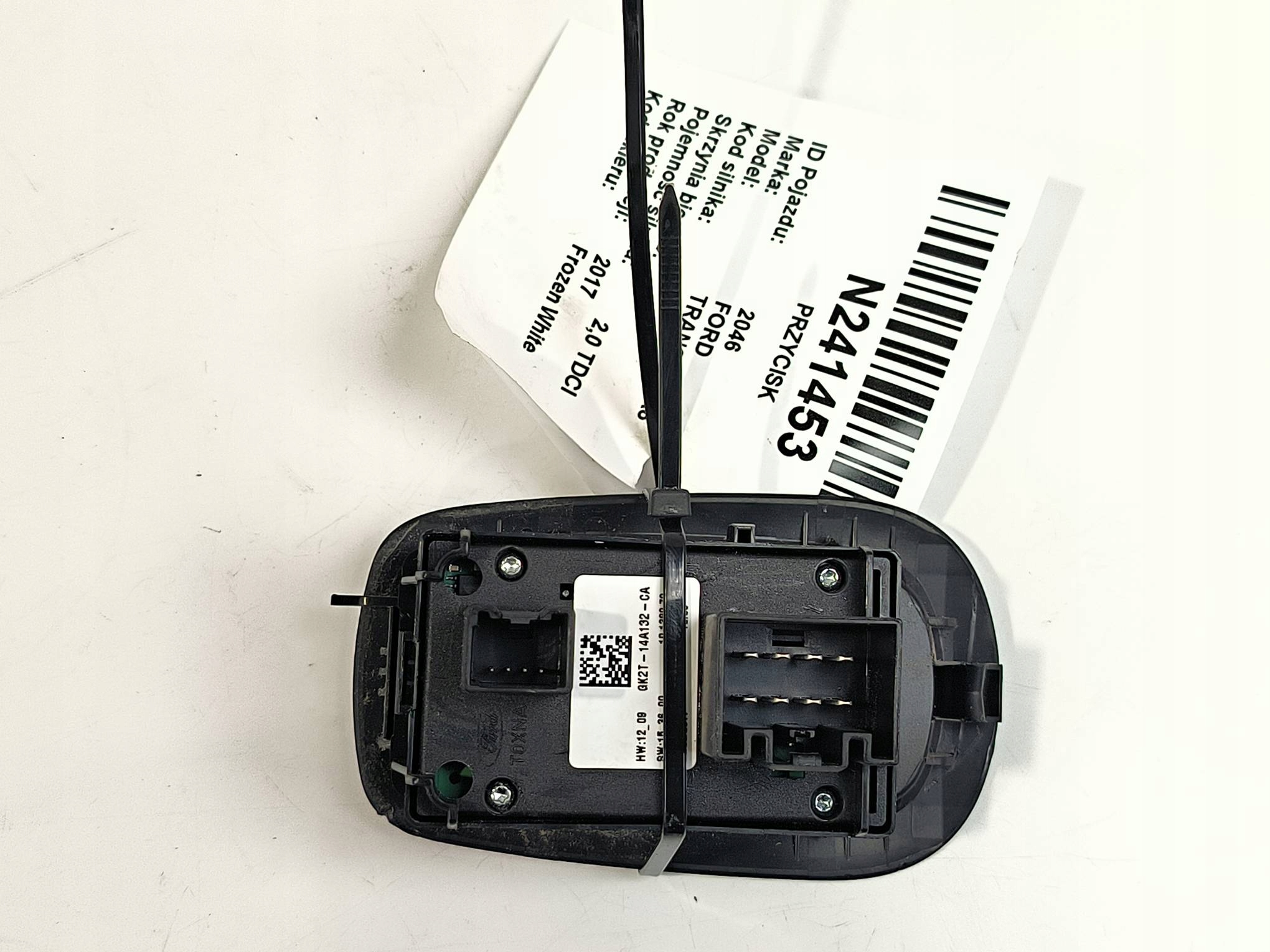 button GK2T-14A132-CA FORD TRANSIT MK8