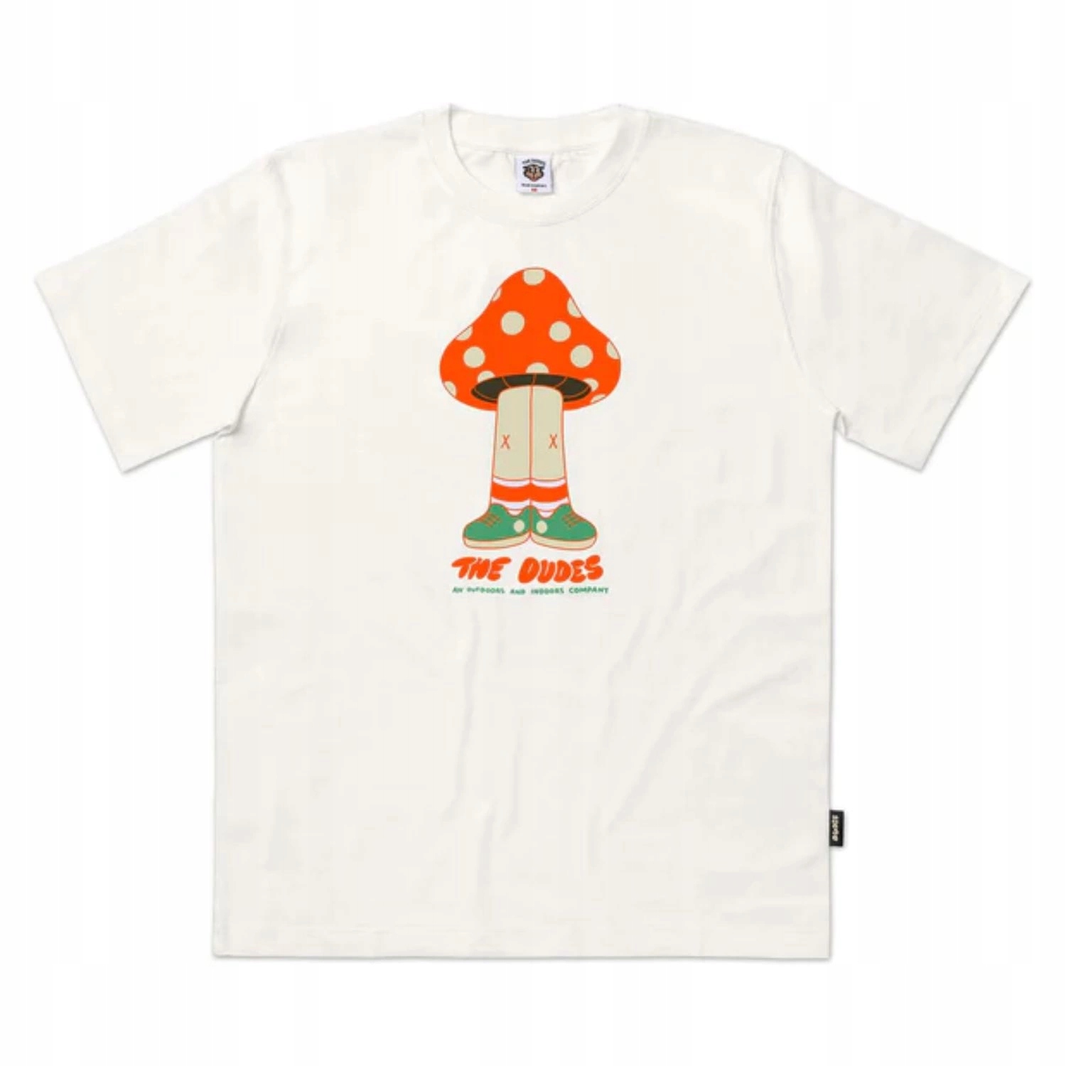 Tričko pánské bavlněné The Dudes Shoroomy T-Shirt bílé s potiskem, velikost L