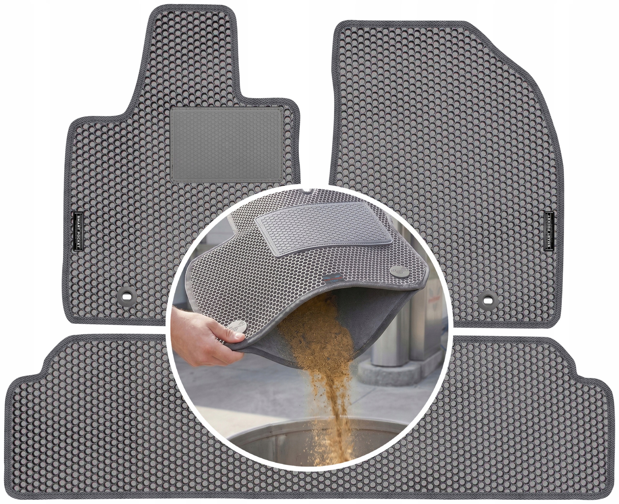 Lexus Rx III Fl 2012-2015 Koberce Eva Smart Pocket Šedé