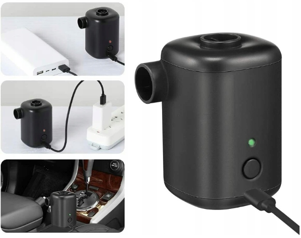 POMPA POWIETRZA MINI ELEKTRYCZNA WIELOFUNKCYJN USB Model 2820