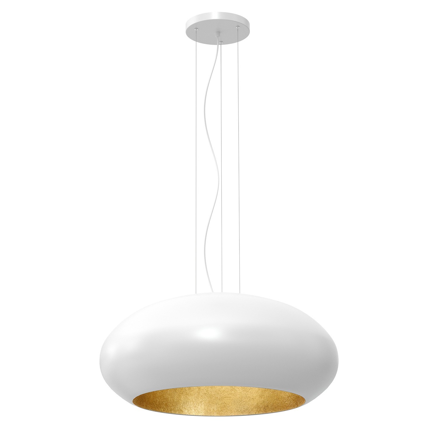 Závěsná Lampa Luminex Compo 1678 Bílá Zlatá