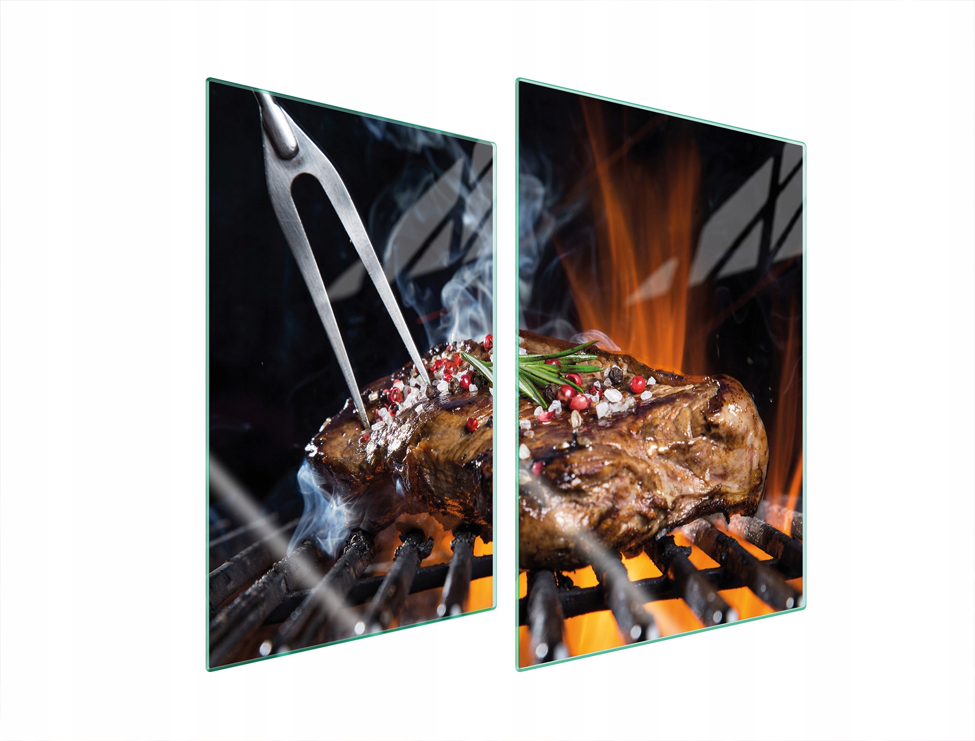 Skleněná Ochranná Deska Do Kuchyně 2x35x52 Grill Tvrzené Sklo