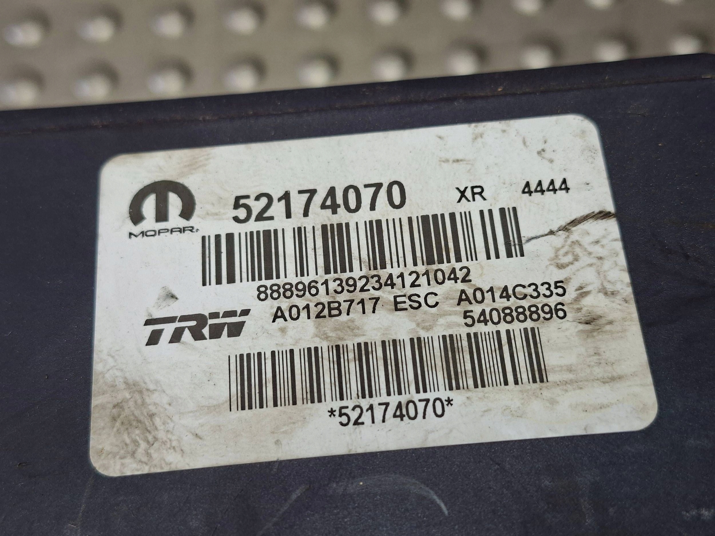 pump control unit ABS JEEP RENEGADE 14- 52174070 54088896