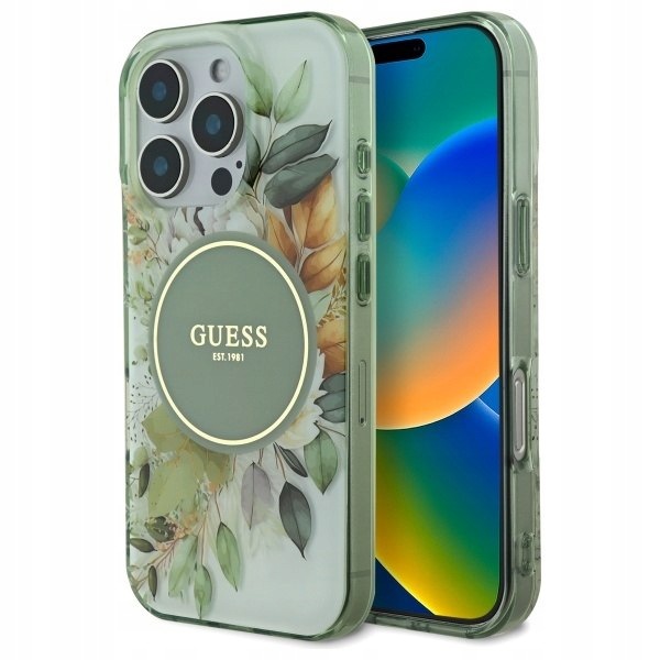 Guess GUHMP16LHFWBDCEN iPhone 16 Pro 6.3" zielony/green hardcase I