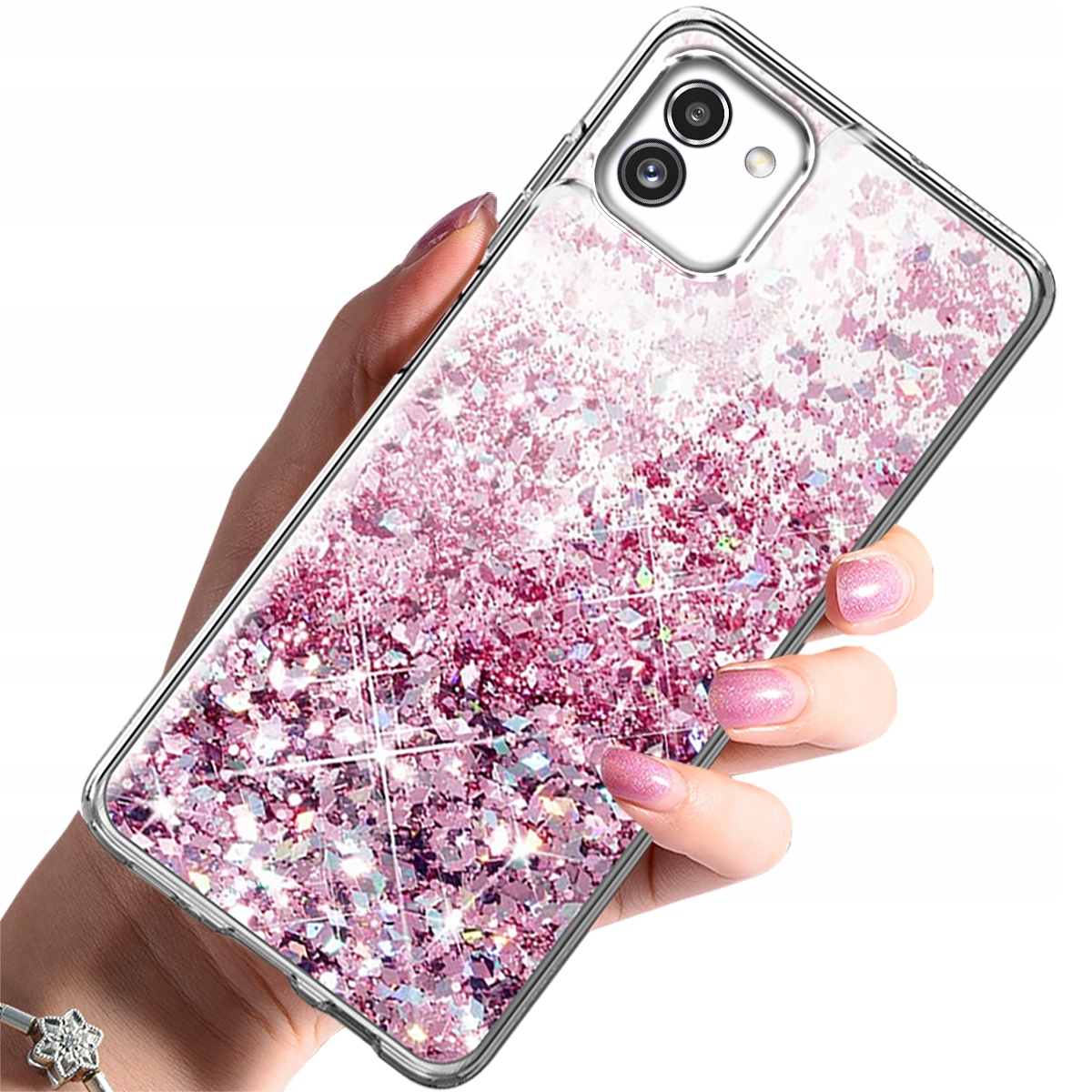 

Etui Brokat Case Szkło do Samsung Galaxy A03