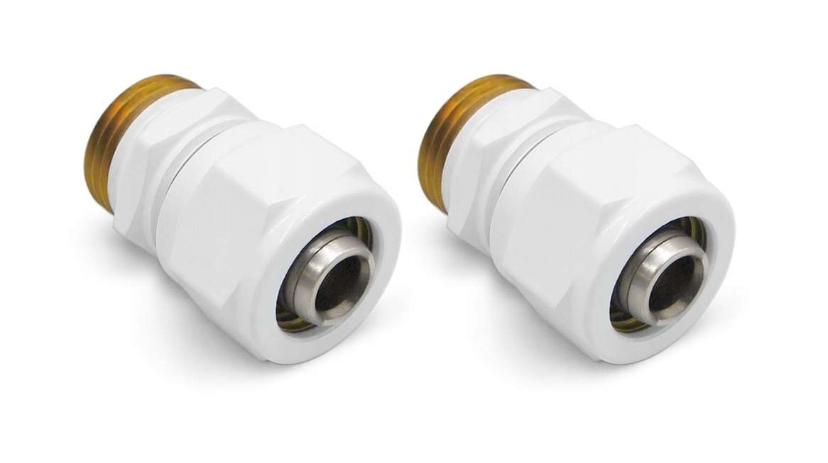 

2x złączka Pex 16x1/2 , biały