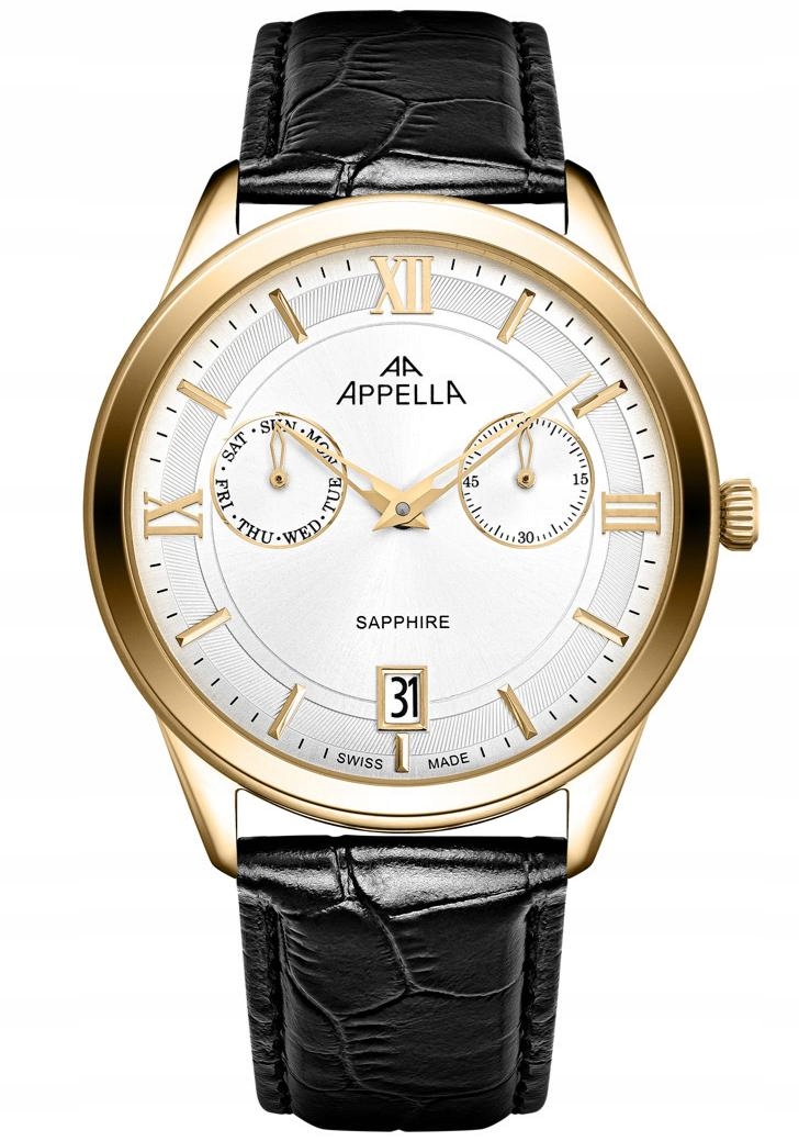 Nové Originální Pánské hodinky Appella L70014.1263QF gravírování, klasické