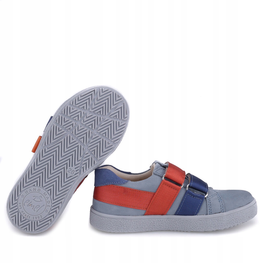 SKÓRZANE TRAMPKI DZIECIĘCE NA RZEP EMEL PÓŁBUTY CHŁOPIĘCE EMEL R31 Marka Emel