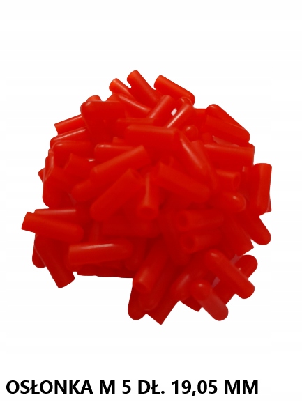 Silikonová krytka M 5 délka 19,05 mm 500 ks